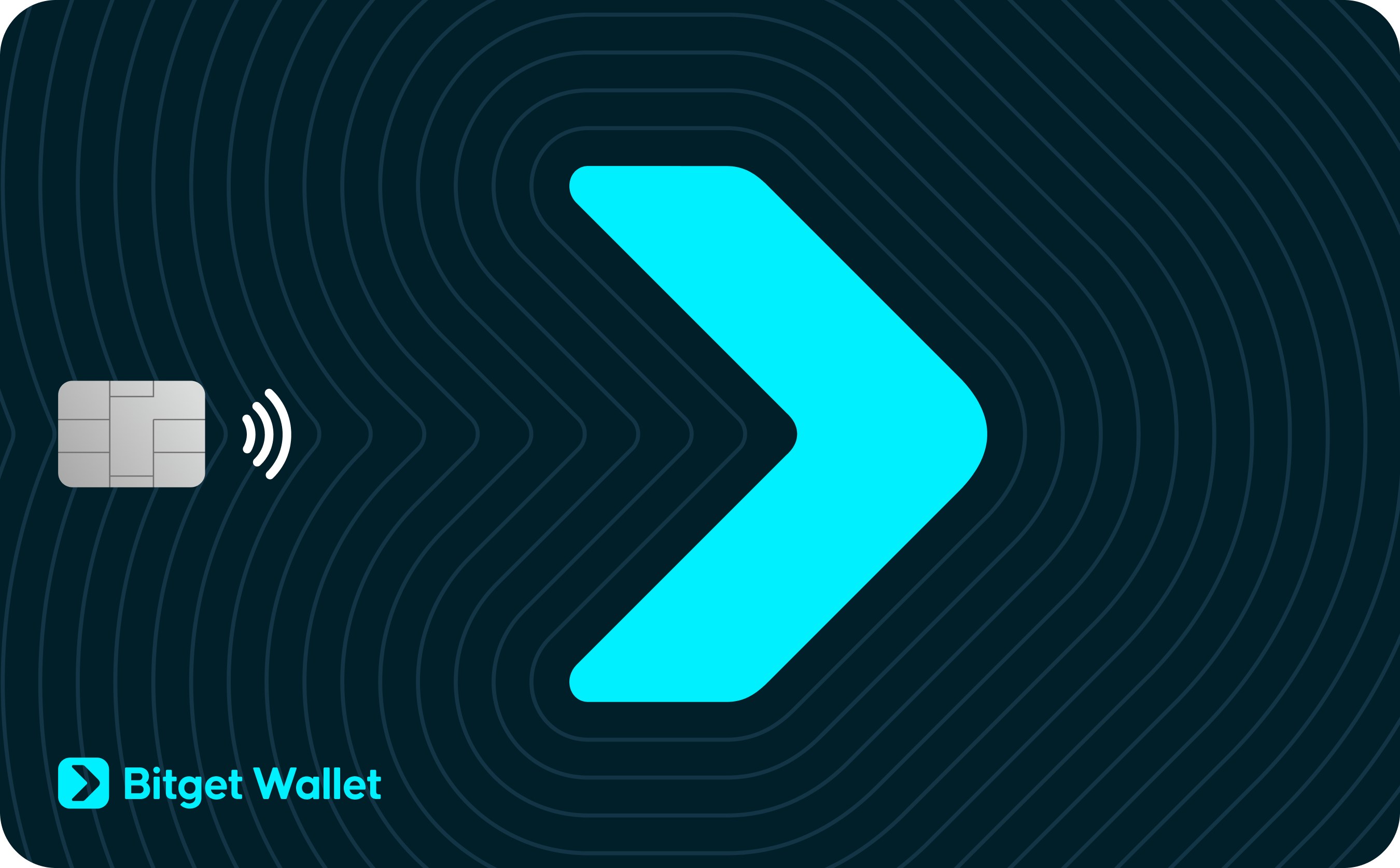 Bitget Wallet Card 공식 단독 카드 앞면